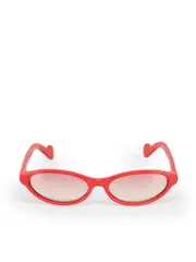 Red Oval Gradient Sunglasses