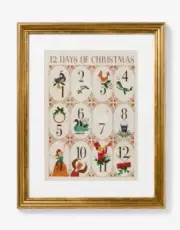 New 16” x 20” Threshold with Studio McGee 12 Days of Christmas Framed Art