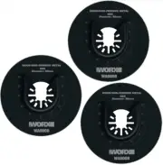 WORX (3 Pack) Sonicrafter 80mm Oscillating Multitool Universal Circular