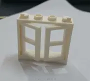 10 New Black White Windows 1X4X3 With Panel Pane For Lego Town City House Wall