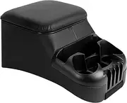 Moblorg Center Console for Truck Bench Seats, Vehicle Organizer, Medium, Made in USA (Black)