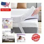 Ventilated Twin Gel Memory Foam Mattress Topper with Removable Cover