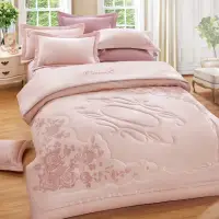 在飛比找momo購物網優惠-【幸福晨光】精梳棉 七件式兩用被床罩組 奧莉薇亞(加大)