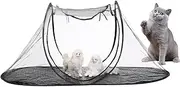 Portable Cat Playpen, Foldable Outdoor Breathable Puppy Playpen, Travel Tent Kennel Crate, Portable Kitten Enclosure for Small Animals, Easy Set-Up for Pets