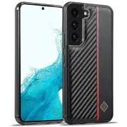Protective Case For Samsung Galaxy S22 5g, Carbon Fiber Texture Leather Coated Tpu+eva Phone Case