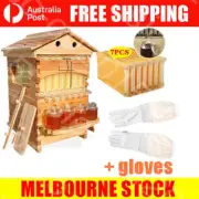 Auto Shed Bee Hive Honey Beekeeping Frames Beehive House 7x Comb Bee Frames