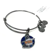 Alex And Ani Resting Witch Face Charm Bangle Bracelet in Midnight Silver NWT