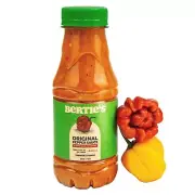 Bertie's Original Pepper Sauce 10 Oz/300ml | Great Flavour And Heat | Made Wi...
