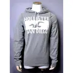 HOLLISTER CO. HCO .海鷗英文大LOGO印花帽T-淺灰