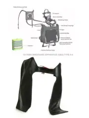 S-TORN MSA Breathing Bag w/ Tube for OBA A-4 US Army Oxygen Breathing Apparatus