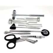 9 Pcs Neurological Percussion Reflex Taylor Buck Hammers Pinwheel Tuning Forks