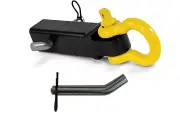 Heavy Duty Towing 9500 Lb Shackle Clevis Recovery D Ring 2 Hitch Receiver