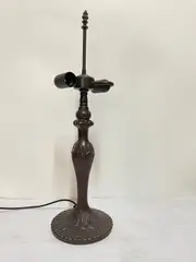 2 Lights Metal Vintage Lamp Base for 16" /18" Tiffany Table Lamp