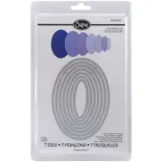Sizzix 657563 Framelits Dies 7/Pkg-Ovals
