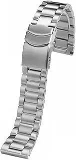 KTKBXUDMUL 22mm 23mm Stainless Steel Watch Strap Fold Buckle Watchband for Luminox 3051 3150 8800 3080 Men Bracelet(Silver,23mm)