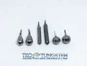 TKO Tungsten Drop shot weights (Finesse, Tear Drop & Round) FAST Shipper!6 sizes