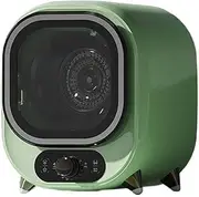 Vented Tumble Dryer, 450W Compact Tumble Dryer with Stainless Steel Tub, 5kg Portable Condenser Tumble Dryer, 0.8kg Load Capacity, Perfect for Counter Top or Wall Mounted Use (Color : Green)