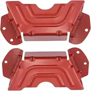 Fonowx Replacement Pair of Deck Belt Covers for Lawn Mower Spindle Pulley 783-06424A-0637, Red