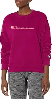 [Champion] Women's Powerblend Relaxed Crew, Screen Print Script