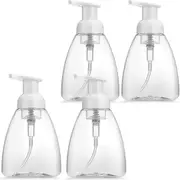 Foaming Soap Dispenser, 4 Pack Foam Hand Soap Dispenser with Pump Refillable for Bathroom and Kitchen, 10 oz