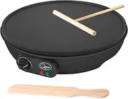Quest Electric Pancake Maker & Crepe Maker | Extra Large Cooking Surface | Non Stick, Easy Clean Up | Includes Utensils | Perfect for Pancakes, Crepes, Omelettes, Chapati, Roti