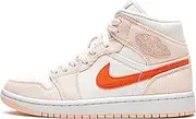 [Nike] Jordan 1 Mid Corduroy Women White Sail Orange DA8009-108 (Numeric_7)