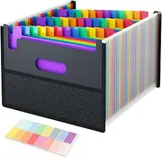 EOOUT 36 Pockets Expanding File Folder, Letter Size Accordion File Organizer with Cloth Edge Wrap Super Large Capacity for Storage Teachers Office and School Supplies