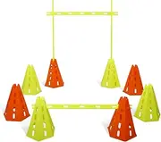 Yes4All Speed Training Agility Hurdles Cone Set for Athletes - Speed and Agility Training Equipment for Soccer Basketball Football Hurdle Training
