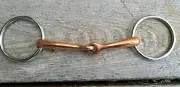 O Ring Snaffle Horse Bit 5.5" Copper Mouth