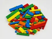 LEGO BLOCKS EDIBLE CAKE TOPPERS - X 12 OR 24... GREAT VALUE!! Mixed Colours