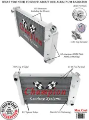 3 Row Eagle Champion Radiator for 1978 1979 1980 Chevrolet Monza #CC469