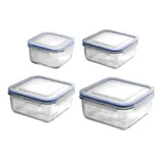 Glasslock Square Tempered Glass Container - 850mL