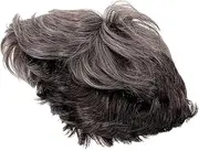 WRITWAA Cosplay Wig for Men Fashion Short Hair Wig with Center Part Stylish Gradient Look for Halloween Parties and Daily Wear High Temperature Realistic Appearance