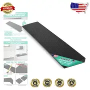 Eco-Friendly Non-Slip Rubber Threshold Ramp - 35.4"L x 7.87"W for Wheelchairs