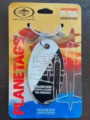 Planetags - Lockheed P-3A N920AU - Black & White - SOLD OUT - Plane Tag