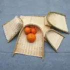 Bread Basket DIY Decorative Raft Dustpan Weaving Bamboo Sieve Storage Trays