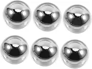 Whiskey Ice Balls 6pcs Stainless Steel Whiskey Stones Reusable for Chilling Drinks