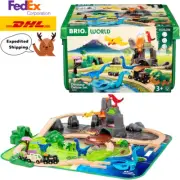 BRIO World 36104 Dinosaur Deluxe Set 44-Piece Toy Train Set for Kids from JPN