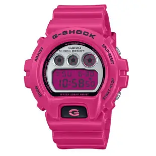 【CASIO 卡西歐】G-SHOCK 經典系列 運動電子錶 粉 DW-6900RCS-4_50mm