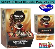 Nescafe Blend 43 Instant Coffee Sticks Sachets Medium Roast Office 1.7g X 120 Pk