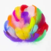 Feathers, Feathers for Crafts Colorful Goose, Feather 300PCS 3-5Inch for DIY Cra
