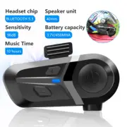 Bluetooth 5.3 Wireless Motorcycle Helmet Headset Hands-Free Call Phone