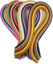 Multi Colored Quilling Paper Strips for Craft Work - 500 Quilling Strips 3Mm 30