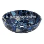 Blue Agate Sink – Brazilian Gemstone Wash Basin for Luxurious Bathroom Décor
