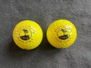 Two PEBBLE BEACH Golf Links Callaway Golf Balls Yellow New