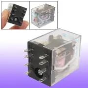 HH52P AC 220V Coil DPDT Plug-in LED Indicator Electromagnetic Power Relay 8 Pin
