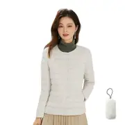 Nevenka Womens Down Jacket Packable Lightweight Two Wear Waterproof Coat-White