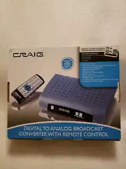 Craig Electronics CVD508 Digital To Analog Broadcast Converter with Remote NEW