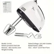 Handheld Electric Egg Beater, Household Automatic Mixer, Egg White and Cream Bea