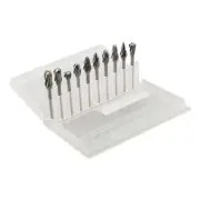 10X Tungsten Carbide Burrs For Rotary Drill Bit Die Grinder DIY Carving Grinding